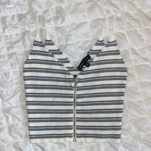 PacSun Zip Up Crop Top